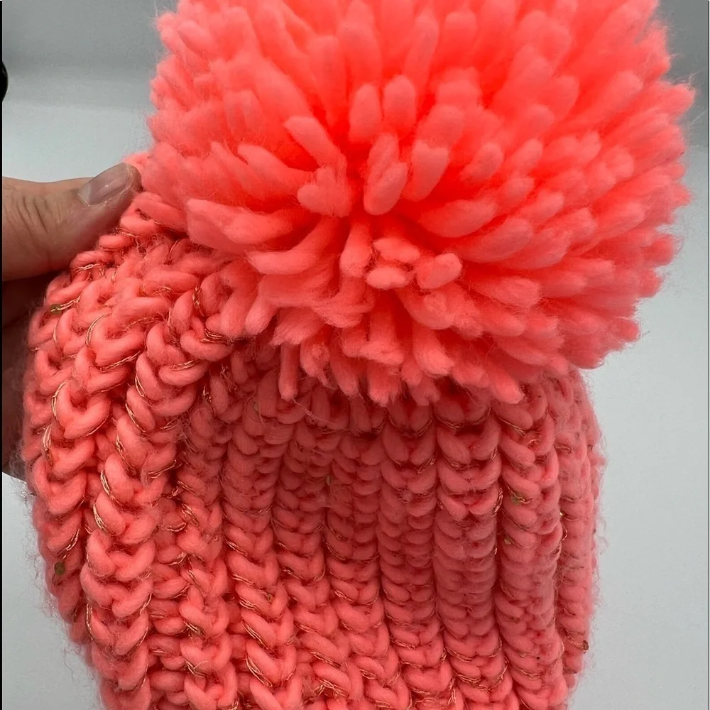 Girls hat size 8+, beautiful coral color, new like condition